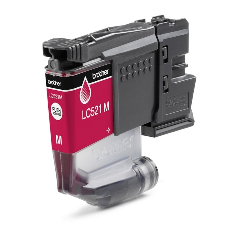 Image of Cartuccia Brother LC521M Magenta 1 Pezzo 500 Pagine Pack Individuale Cartuccia Brother LC521M Magenta 1 Pezzo 500 Pagine Pack Individuale cod079