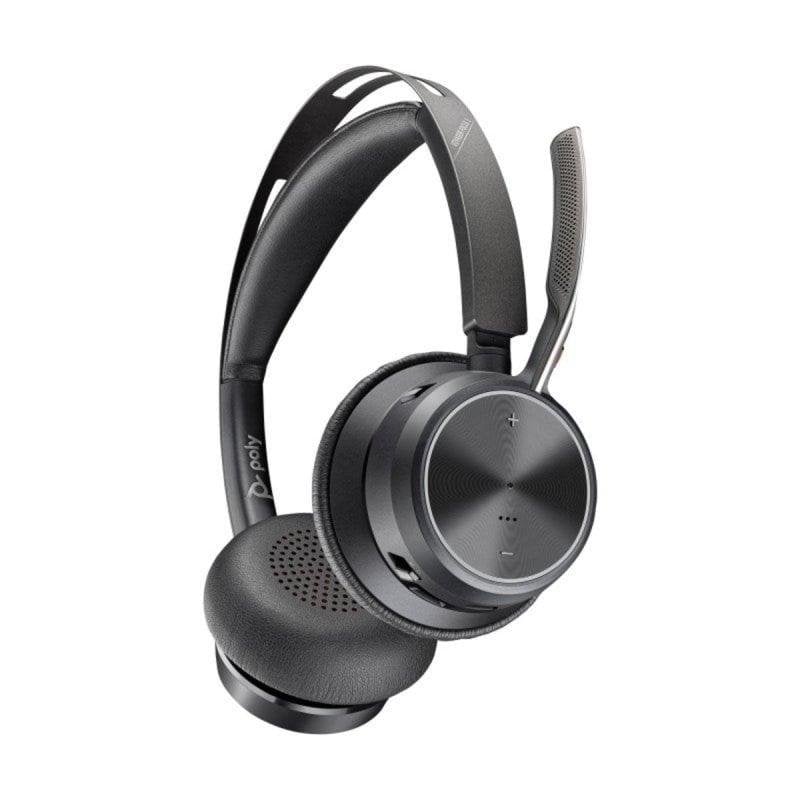 Casque Poly Voyager Focus 2 sans fil Bluetooth USB-C/A avec ANC et station de charge noir