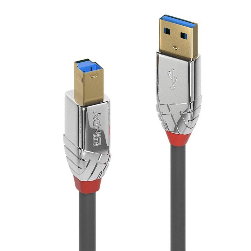 Hama Cavo USB 2.0 A/M A B/M 5 Metri Grigio - Prolunga Per Stampanti E Scanner
