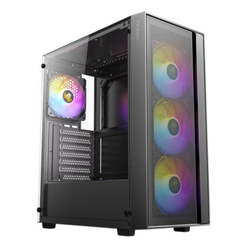 Boîtier Antec AX65 ARGB Midi Tower RGB avec 3 Ventilateurs 120 mm Noir