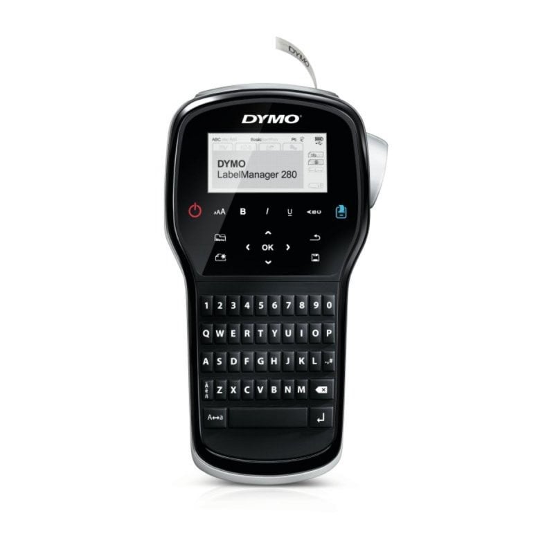 Image of Stampante Etichette DYMO LabelManager 280 QWERTY D1 Trasferimento Termico Nero Argento cod079