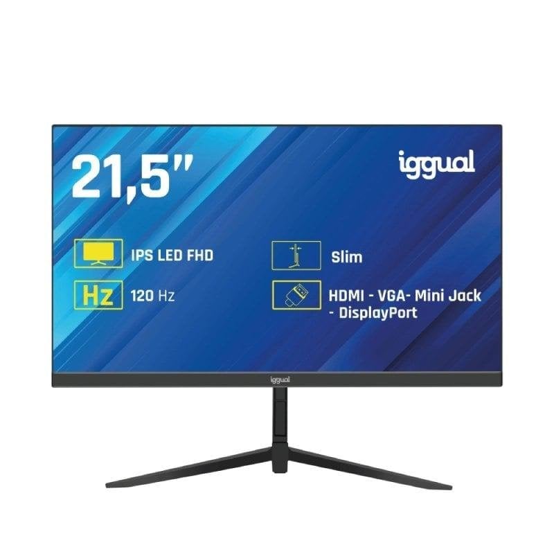 Monitor PC iggual ML21S 21.5" Full HD 120Hz IPS 1ms HDMI DP Frameless