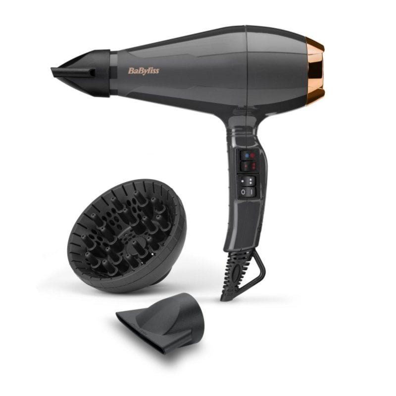 Image of Asciugacapelli BaByliss 6719DE 2200W 32 m/s Nero Monocromo con Ionizzatore Asciugacapelli BaByliss 6719DE 2200W 32 m/s Nero Monocromo con Ionizzatore cod079