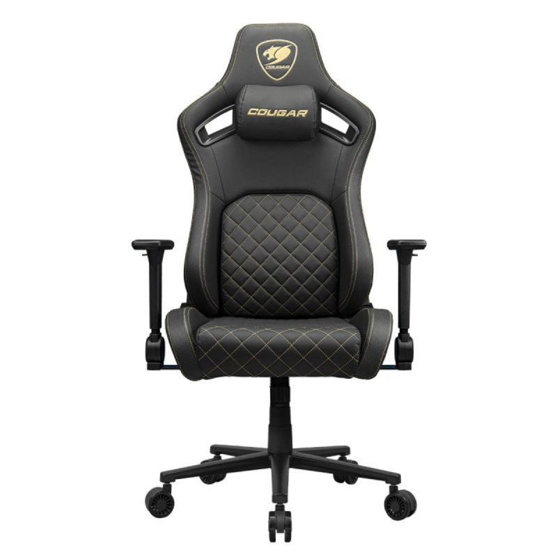 Image of Sedia Gaming COUGAR CGR-DFL-GLB 120kg Nero Oro Metallico Sedia Gaming COUGAR CGR-DFL-GLB 120kg Nero Oro Metallico cod079