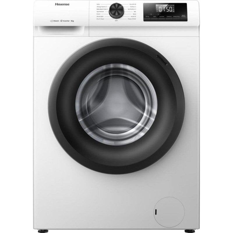 MediaMarkt Hisense Lavadora Carga Frontal, Wf1q8041bw, 8 Kg, 1400 Rpm, Función Vapor, Pausar & Añadir, Blanco - Imagen 4
