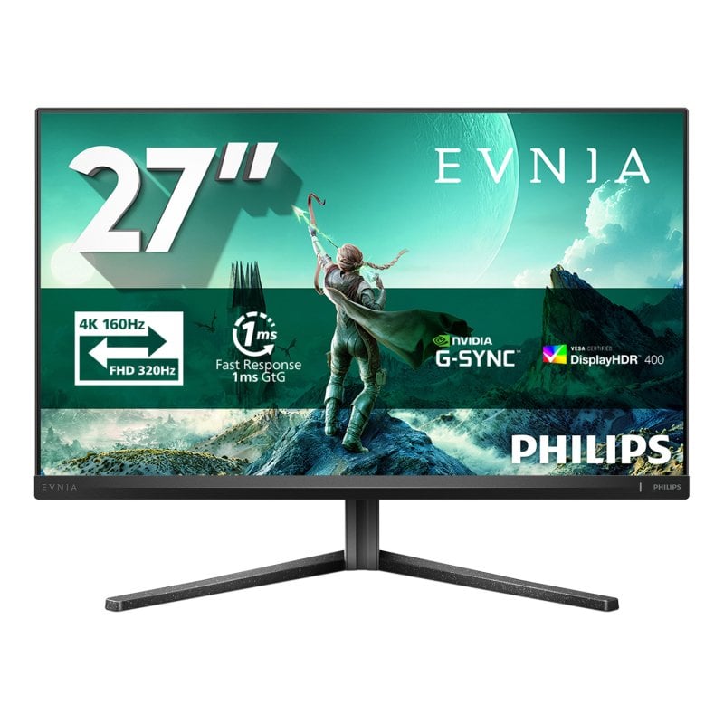 Monitor Philips Evnia 27M2N3800A 27" UltraHD 4K 160Hz IPS HDR400 0,5ms Lautsprecher