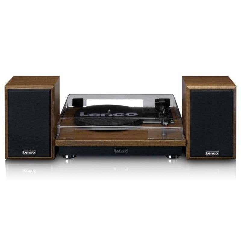 Tocadiscos Lenco LS-100WD Bluetooth Trazione Cinghia Vinile 33/45/78 RPM Rovere