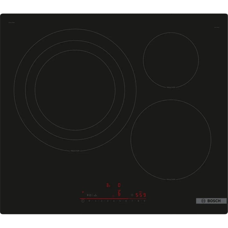Image of Piano Cottura Bosch Serie 6 PID61RHB1E Induzione 60 cm Nero Integrato Piano Cottura Bosch Serie 6 PID61RHB1E Induzione 60 cm Nero Integrato cod079