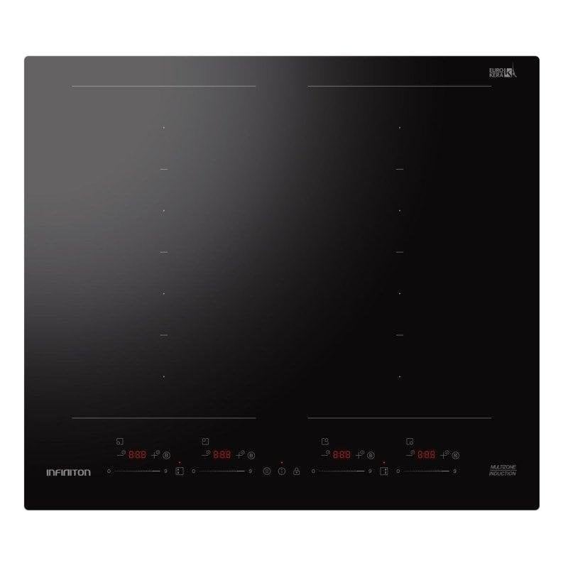 Placa de inducción Infiniton INDF8BK74G38 8 zonas Multizona 9 niveles Slider 4700W Negro