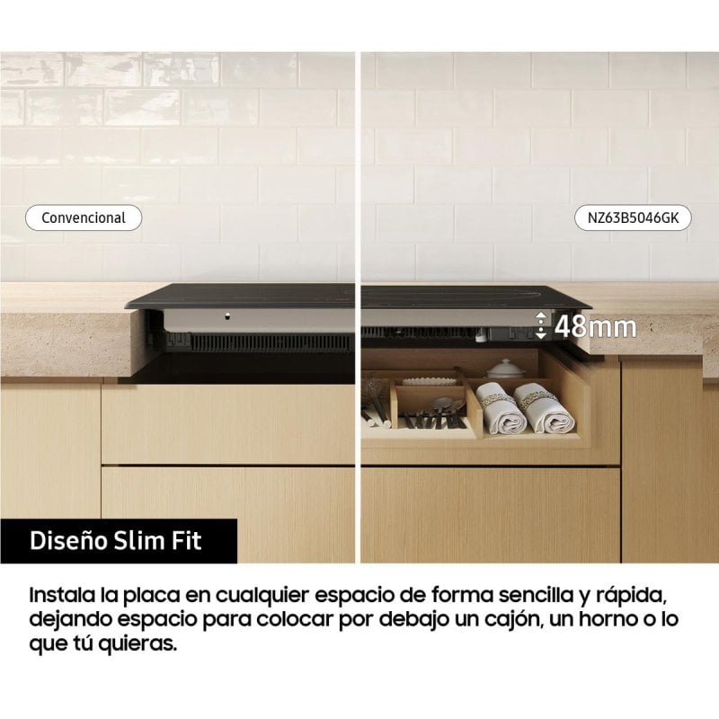 Thumbnail 1 de Samsung NZ63B5046GK/U1 placa inducción 59 cm WiFi