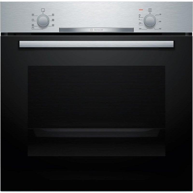Horno Multifunción Bosch Serie 2 HBA510BR3 71L 60cm Limpieza Manual A 3D Hotair Negro Inox