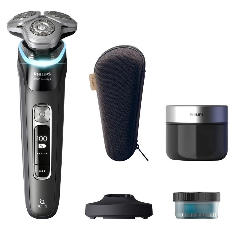 Afeitadora Philips i9000 Preto Sistema Levanta e Corta Triplo Ação 360º Afeitadora Philips i9000 Preto Sistema Levanta e Corta Triplo Ação 360º