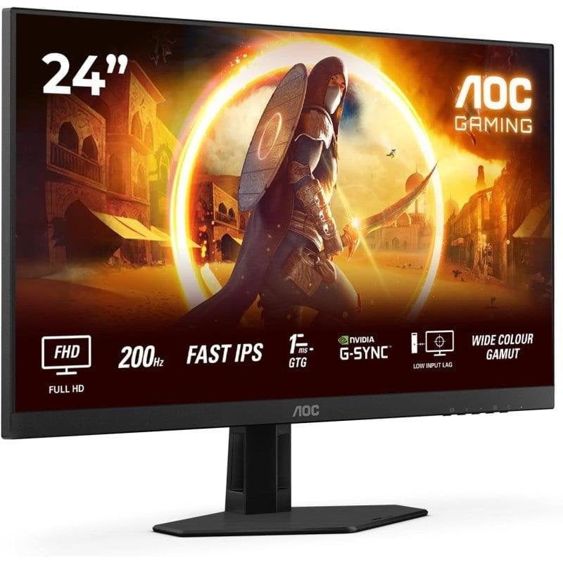 Écran PC AOC 24G4HRE 23,8 Full HD 200Hz Fast IPS HDR10 G-Sync Haut-parleurs