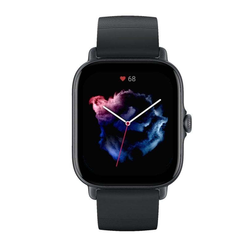 Image of Smartwatch Amazfit GTS 3 AMOLED GPS 5.1 Bluetooth 5.1 Batteria 250 mAh Nero cod079