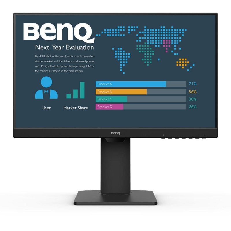 Image of Monitor BenQ BL2486TC 23.8" Full HD 100Hz IPS Flicker Free USB-C 65W cod079