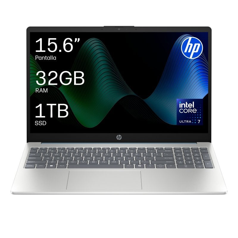 Ordinateur portable HP AI 15-fd2000ns 15.6'' Intel Core Ultra 7 255U 32GB 1TB SSD Intel Graphics FreeDOS