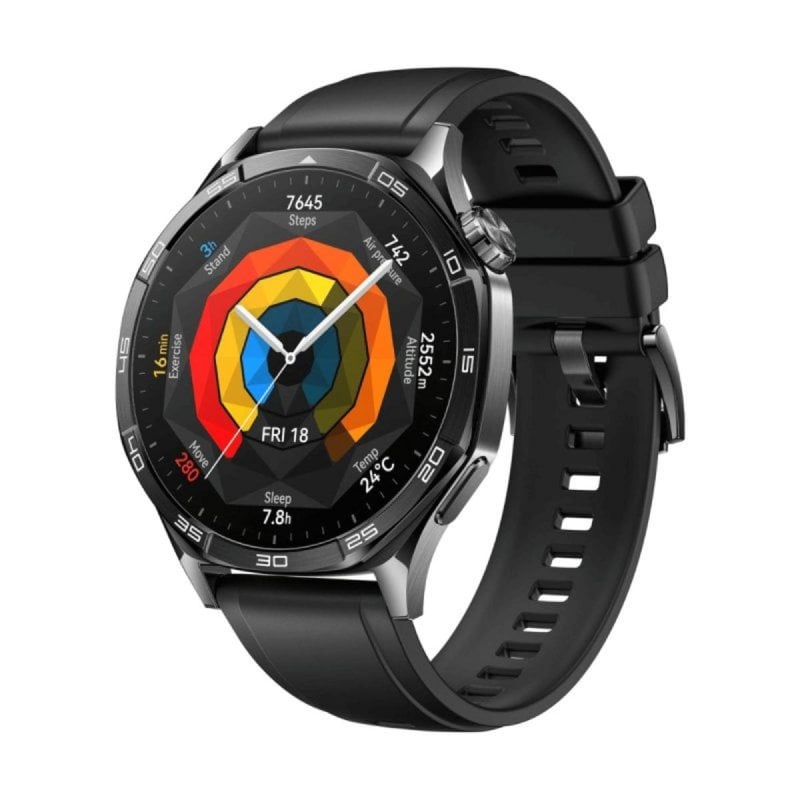 Image of Smartwatch Huawei WATCH GT5 46mm AMOLED GPS Nero con Batteria Lunga Durata cod079