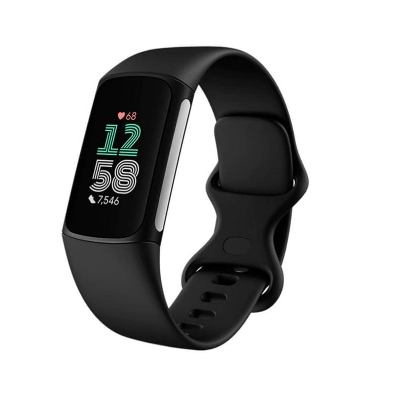 Image of Fitbit Charge 6 Nero AMOLED GPS NFC Impermeabile Batteria 7 Giorni Silicone S/L cod079