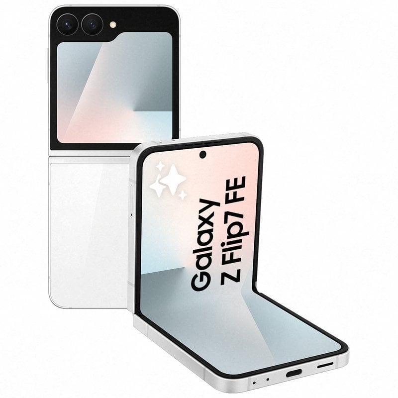 Image of Smartphone Samsung Galaxy Z Flip7 FE 8GB 128GB 5G Bianco Compatto cod079
