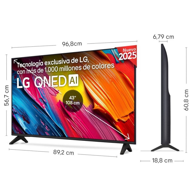 TV LG QNED 43QNED70A6A 43 4K Smart TV Wifi Noir