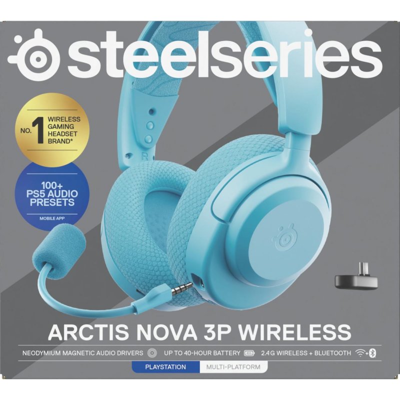 Auricolari Steelseries Arctis Nova 3P wireless Bluetooth 5.3 con