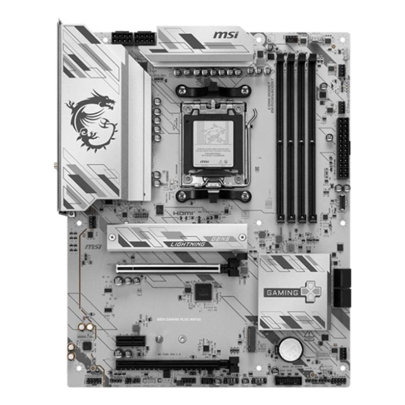 Placa Base MSI B850 ATX AM5 GAMING PLUS WiFi 6E DDR5 PCIe 5.0 RGB RAID - vue 5