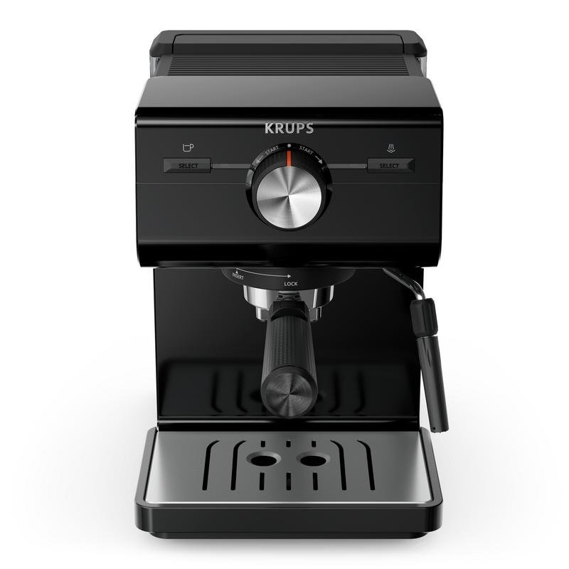 Siebträgermaschine Krups Authentic XP381810 2L 15 Bar mit Dampfdüse