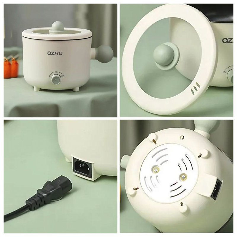 Casserole Électrique Amosfun 4L Portable - Multifonction : Cuisson Vapeur, Ragoût, Friture | Pour Dortoir, Bureau, Voyage