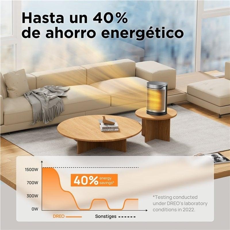 Trébol Advance Stufa A Torre In Ceramica PTC – Effetto Fiamma 3D, 2000W, Oscillante 90°, Timer 12h, Telecomando