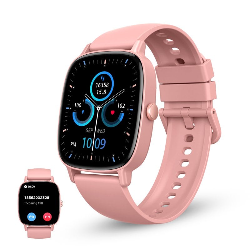 Ksix Pulse Smartwatch, Pantalla 1.83", Autonomía 7 Días, Modo Deporte Y Salud, Llamadas, Ip68, Rosa