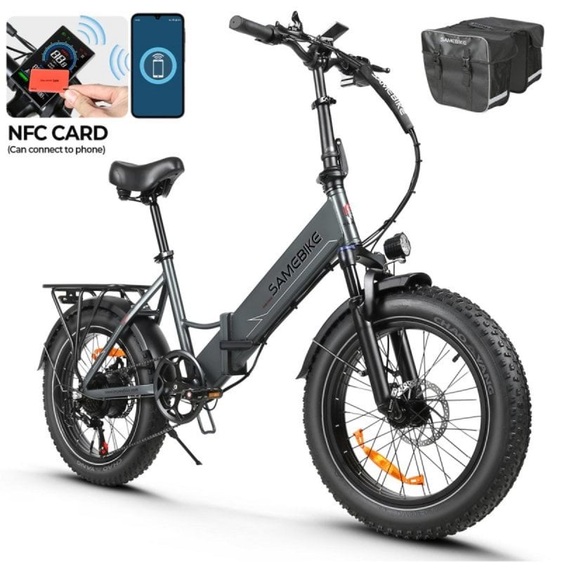 Bicicletta Elettrica 20×4.0 Fat Tire Con Doppia Sospensione, 7 Velocità, Batteria 48V E Display APP - C200 Red
