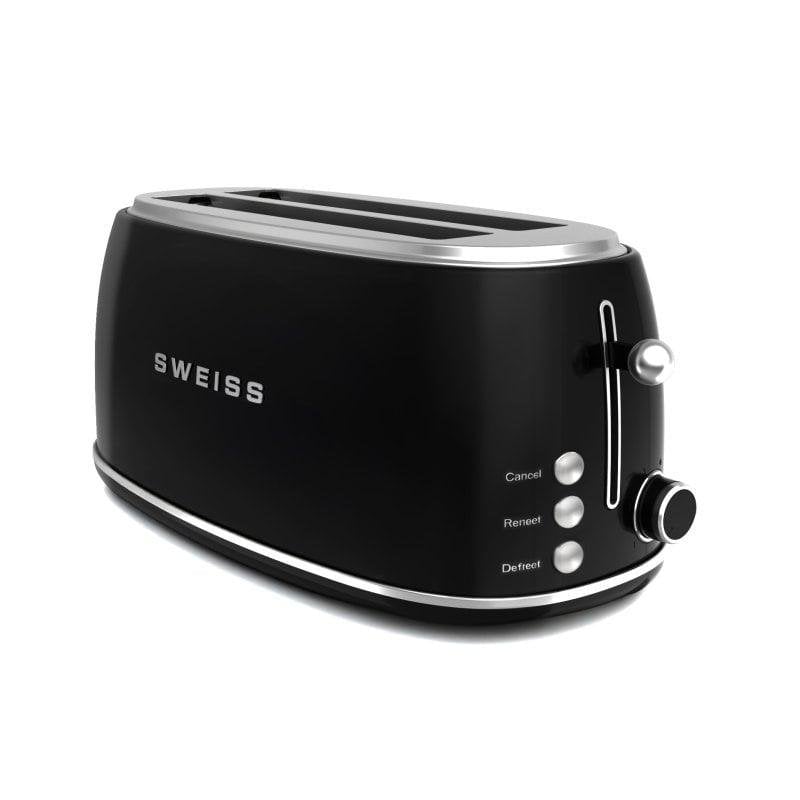 Sweiss Tostapane 2 Fette Extra Large Nero No Colore - Immagine 2