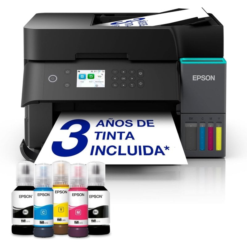 Image of Stampante a getto Wi-Fi Epson EcoTank ET-3950 multifunzione Nero stampa duplex cod079