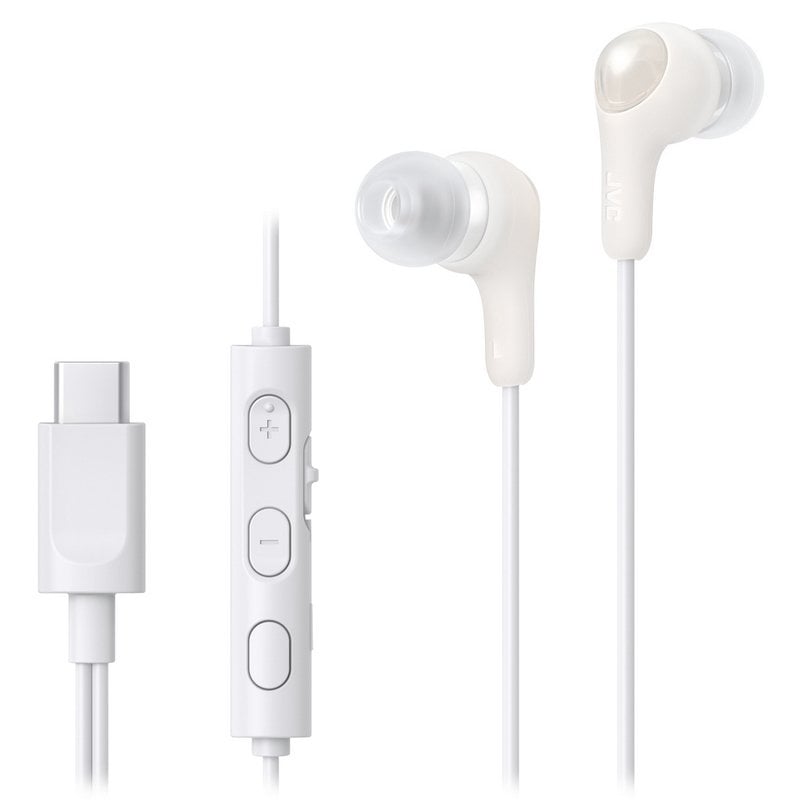 JVC HA-FR9UC Écouteurs USB-C com Controlos e Microfone Integrados Brancos
