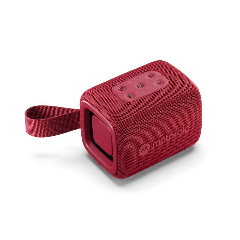 Image of Motorola Sound - Altoparlante Rokr 300 Bluetooth 5.3 - Altoparlante wireless portatile da 7 W - Altoparlante compatto IP67 impermeabile e antipolvere - 12 ore di riproduzione, rosso cod079