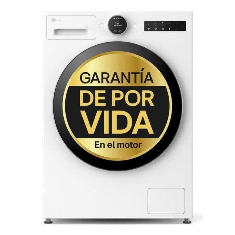 Lavadora carga frontal LG Serie 700 F4X7009TWS 9 kg 1350 rpm clase A Wi-Fi IA blanca