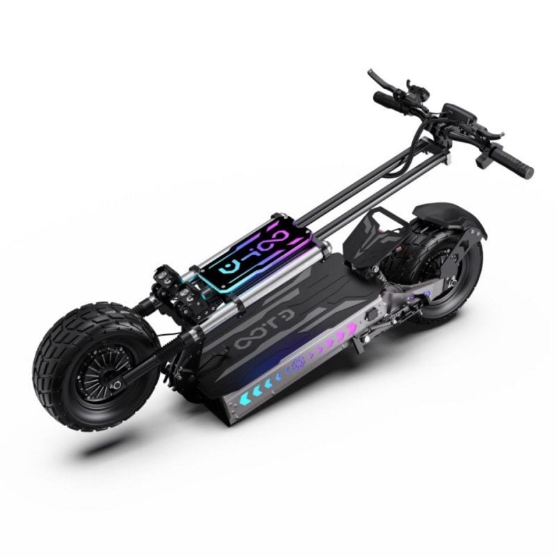 Scooter électrique Lohang K8 – Double Moteurs, Batterie 60V38Ah, Autonomie 100km, Pneus 12 Pouces, Suspension Complète, Charge 250kg