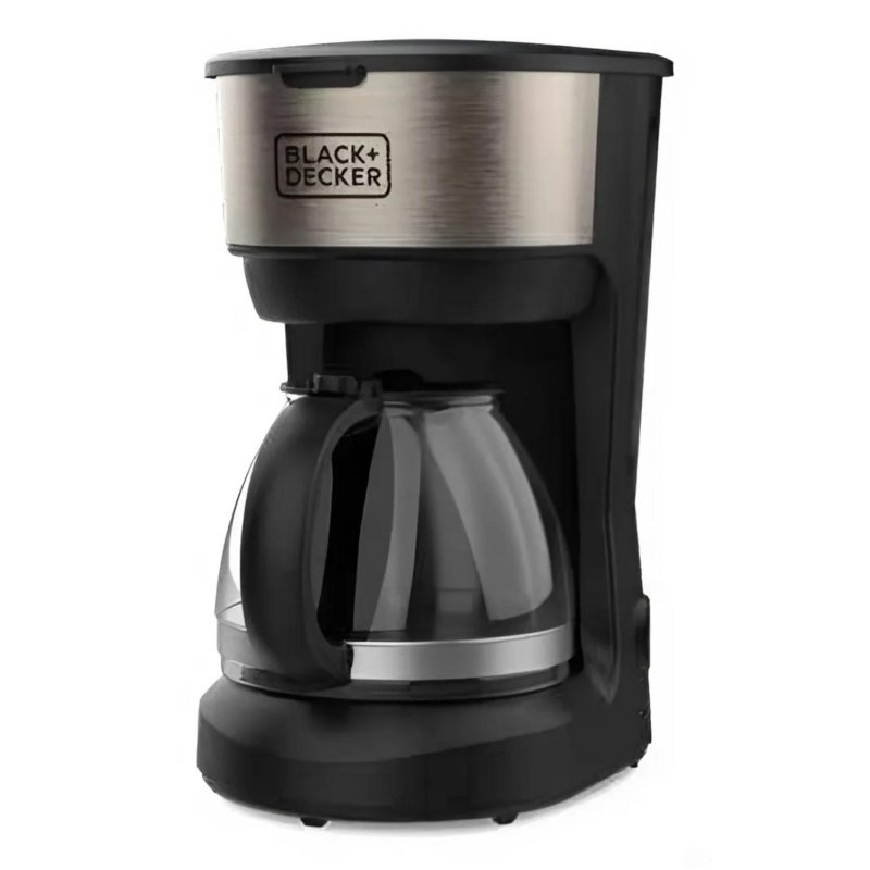 Cafetière à Filtre BLACK+DECKER BXCO600E - 600W, 6 Tasses, Carafe Verre, Filtre Permanent