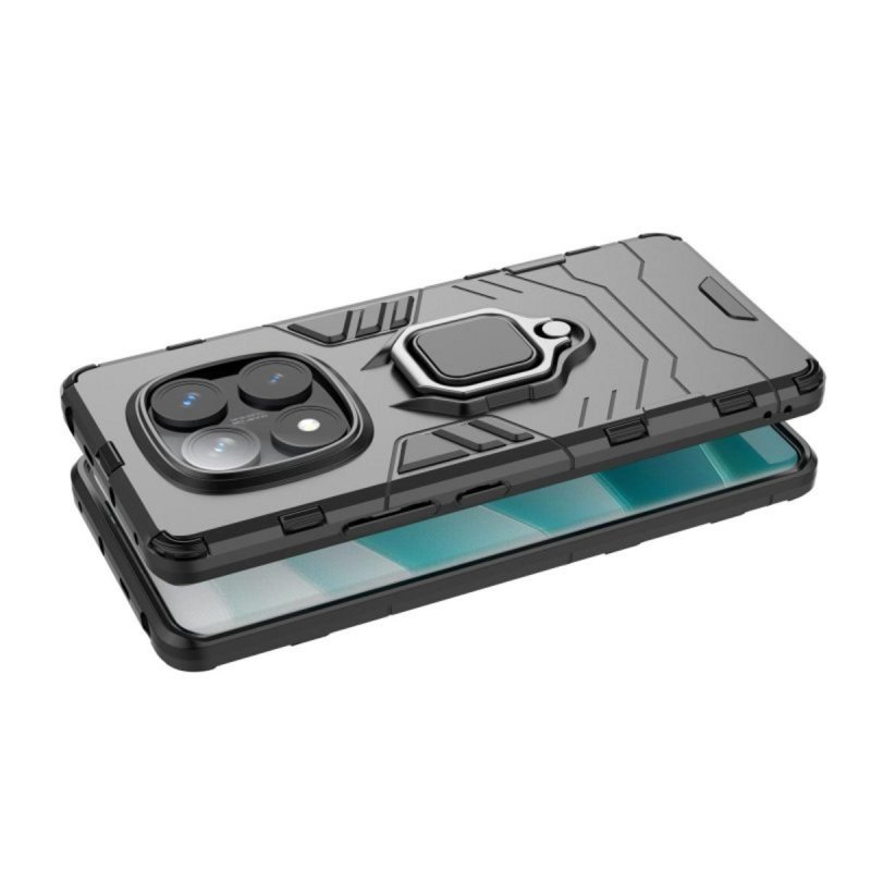 HAOYE Cover Per Nothing Phone (1) Con Anello 360° E Supporto Magnetico | Custodia Bumper In TPU E PC, Antigoccia, Rossa