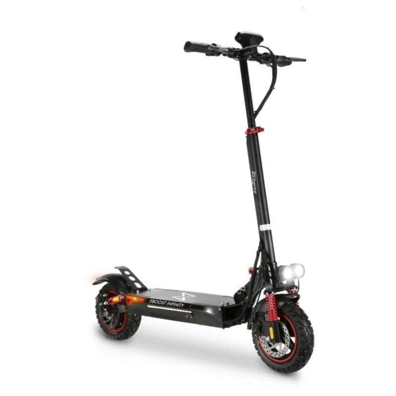 Patinete électrique EZWAY Eboost Infinity 500W Autonomie 40km Roues 10" Disques Suspension Noir