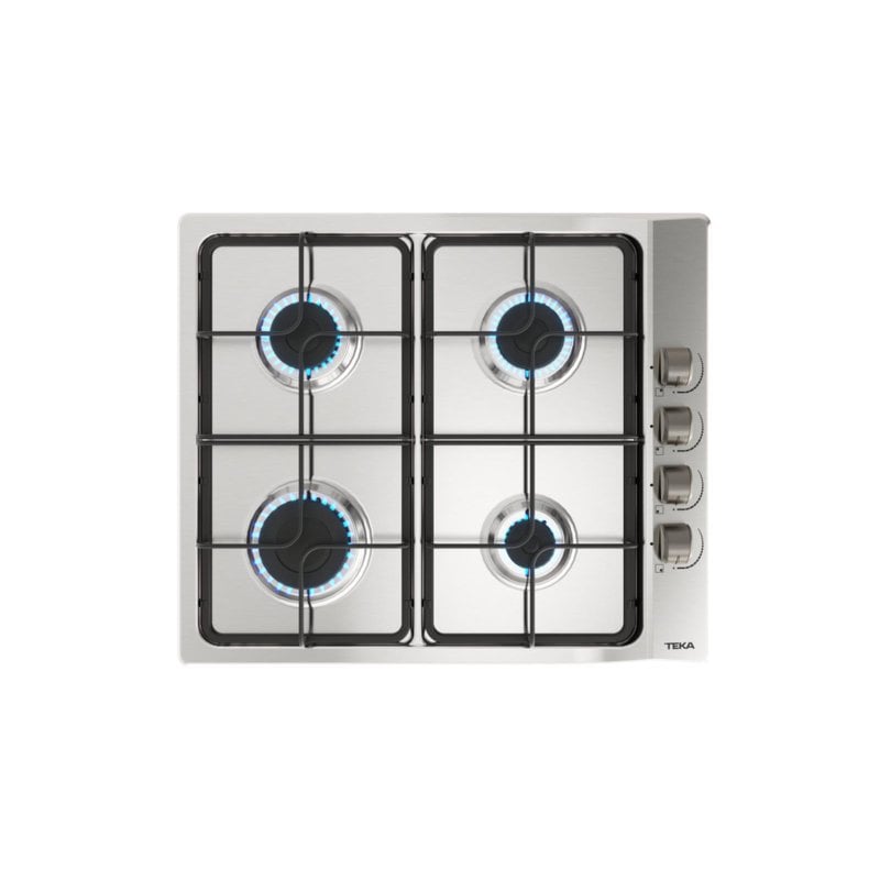 Placa à gaz Teka E/60.3 40 Acier Inox 60cm Integrada 4 brûleurs