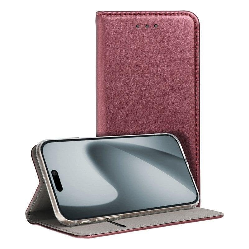 Etui COOL Flip Cover en similicuir bordeaux pour iPhone 17 Pro / 18 Pro