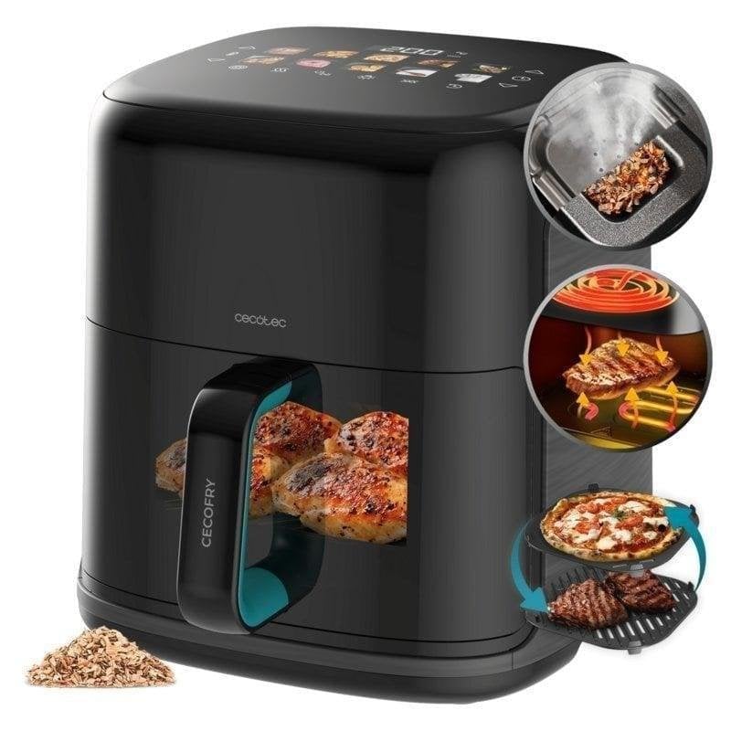 Airfryer Cecotec Cecofry&Grill Smokin’Prime 6500 Fenêtre 6,5 L 2200 W Fumoir