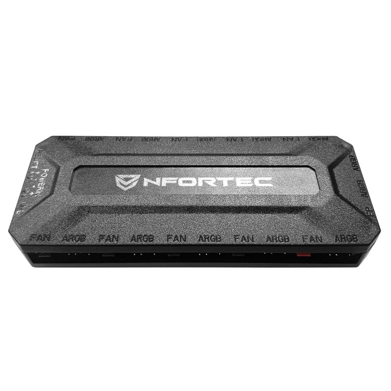 Nfortec ARGB Controller Hub Controladora de Iluminación con 12 puertos ARGB