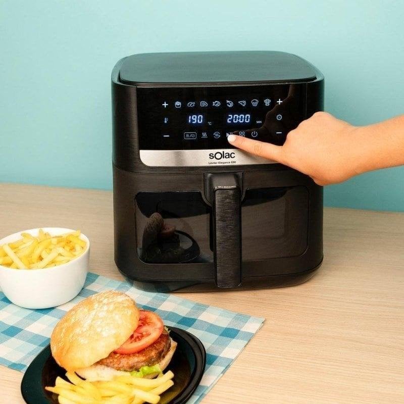 Solac Airfryer FA1801 Elegance E80 Fenêtre 8L 1800W Double Résistance - vue 1