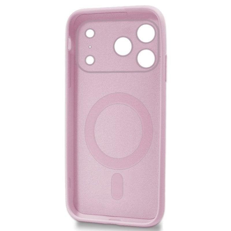 LCHULLE Cover Magnetica per iPhone 15 Pro Max Compatibile con MagSafe Custodia Trasparente Rosa Fiocco per Ragazze Donne Cover protettiva Magnetica Silicone Case per iPhone 15 Pro Max Fiocco rosa