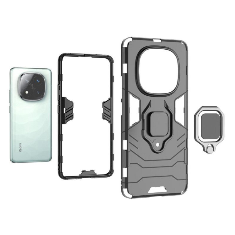 HuwaiH Custodia Anti-Urto Per Xiaomi Redmi Note 10 Pro Nero - Antiscivolo Con Ricarica Wireless