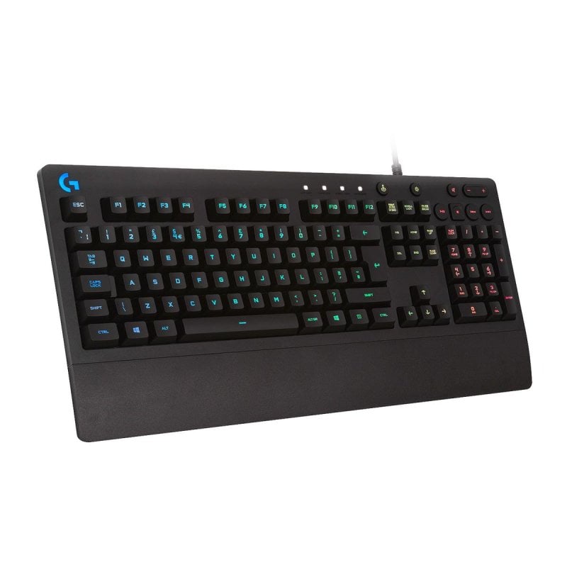Logitech G213 Prodigy membraan toetsenbord US-indeling RGB-verlichting ergonomische polssteun