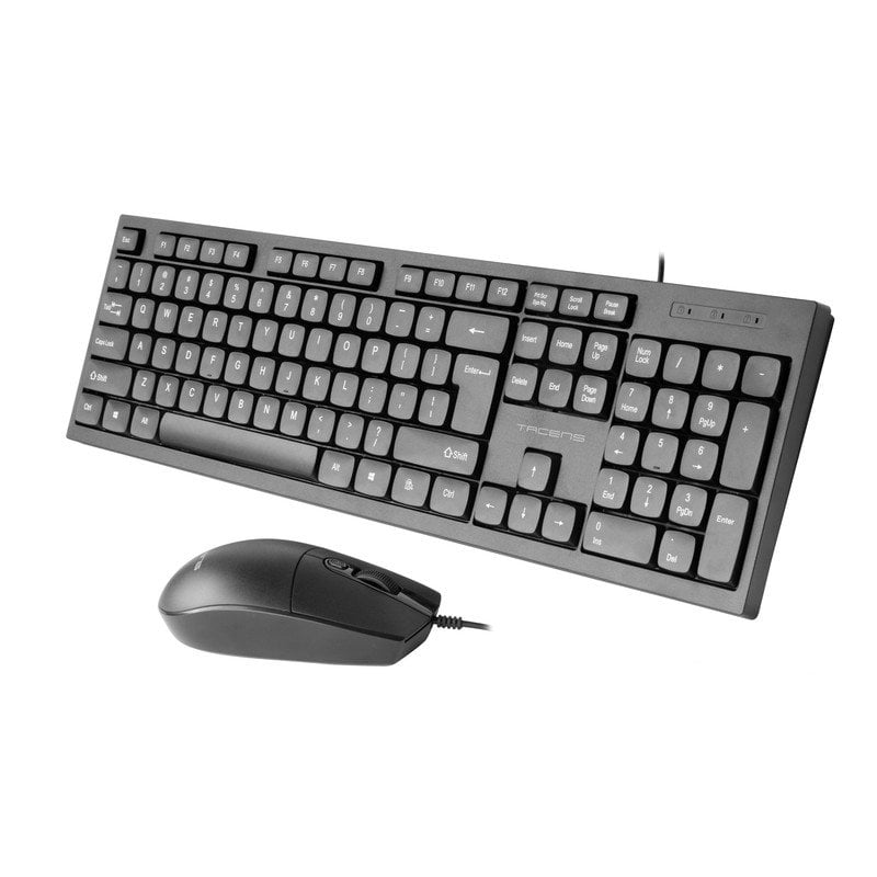 Combo Clavier Et Souris Tacens Anima ACP02 - Clavier Compact Français, Touche Copilot IA, Souris 1600DPI - 2