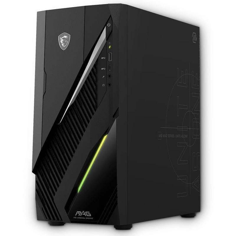 Découvrez une expérience gaming fluide et sans compromis avec le MSI MAG Infinite E1 conçu pour repousser vos limites de performance et d'immersion. Caractéristiques MSI MAG Infinite E1 14NVL5-104EU Puissance et réactivité exceptionnelles. Avec son processeur Intel Core i5-14400F dernière génération et ses 16 Go de RAM DDR5 ultra-rapide le MSI MAG Infinite E1 gère sans effort les jeux exigeants le multitâche intensif et les applications créatives. Profitez d'un temps de réponse instantané et de la fluidité nécessaire pour dominer toutes vos sessions même lors des phases les plus intenses du jeu. Graphismes immersifs. L'intégration de la carte graphique NVIDIA GeForce RTX 5060 avec 8 Go de mémoire vidéo dédiée assure un rendu visuel ultra-réaliste des fréquences d'images élevées et la prise en charge du Ray Tracing et du DLSS 4. Parfait pour les gamers professionnels comme les créateurs de contenu exigeants. Stockage et connectivité avancés. Le SSD M.2 PCIe 1 To garantit des chargements quasi-instantanés et un...